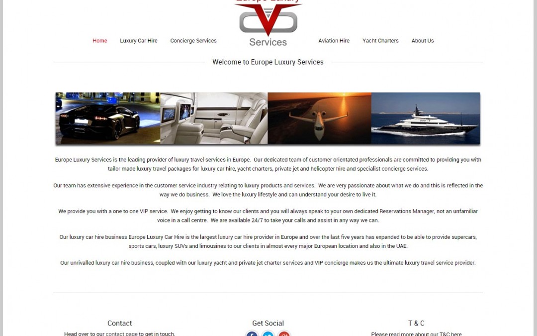 Europe Luxury Services – Car, Aviation and Yacht Hire services